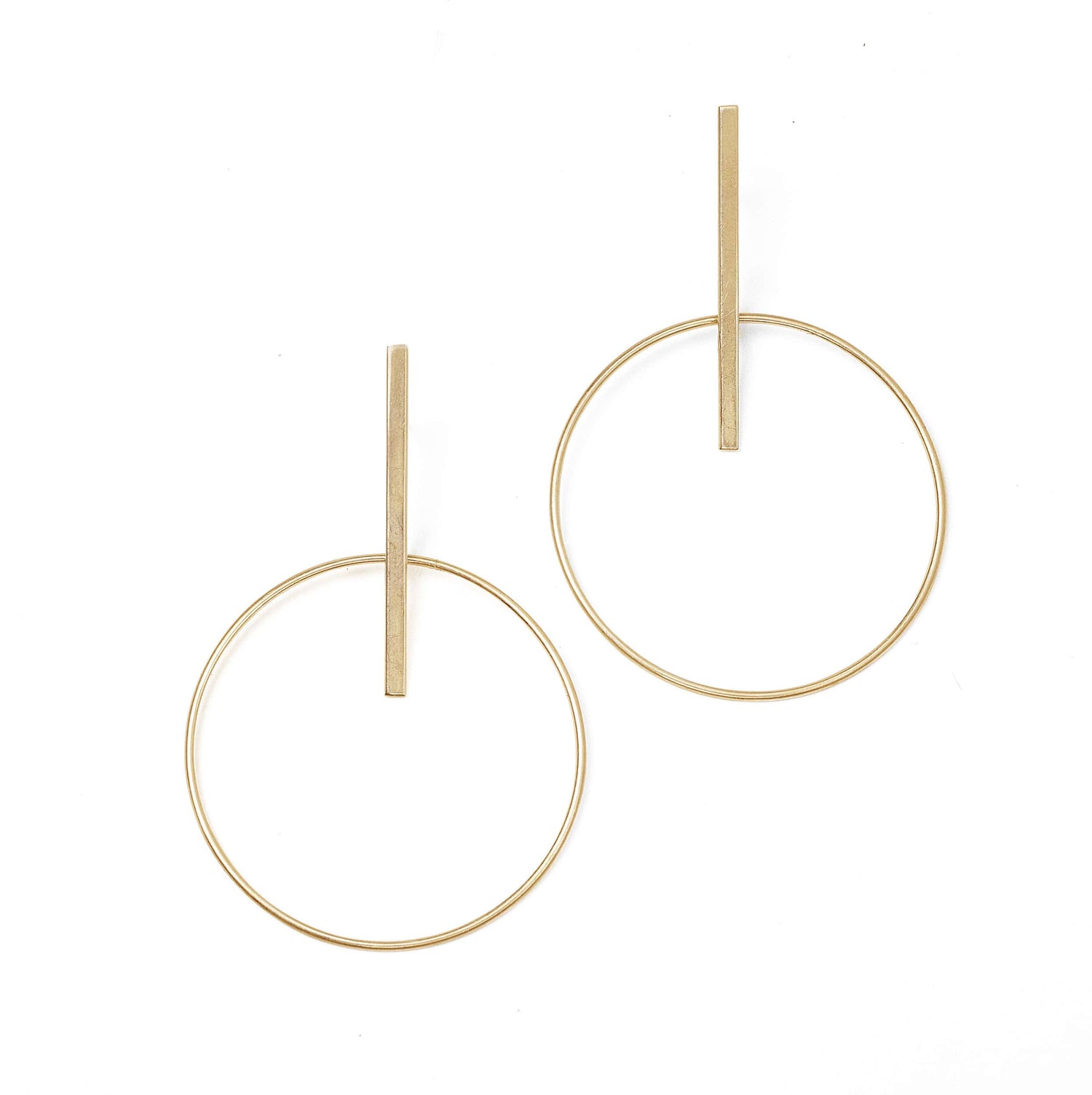 Large Clock Earrings