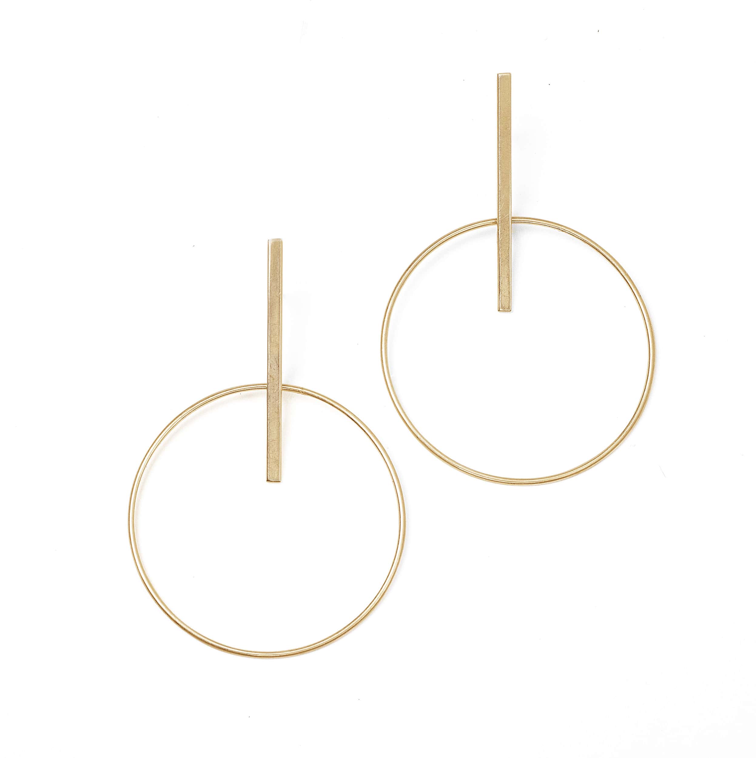 Large Clock Earrings