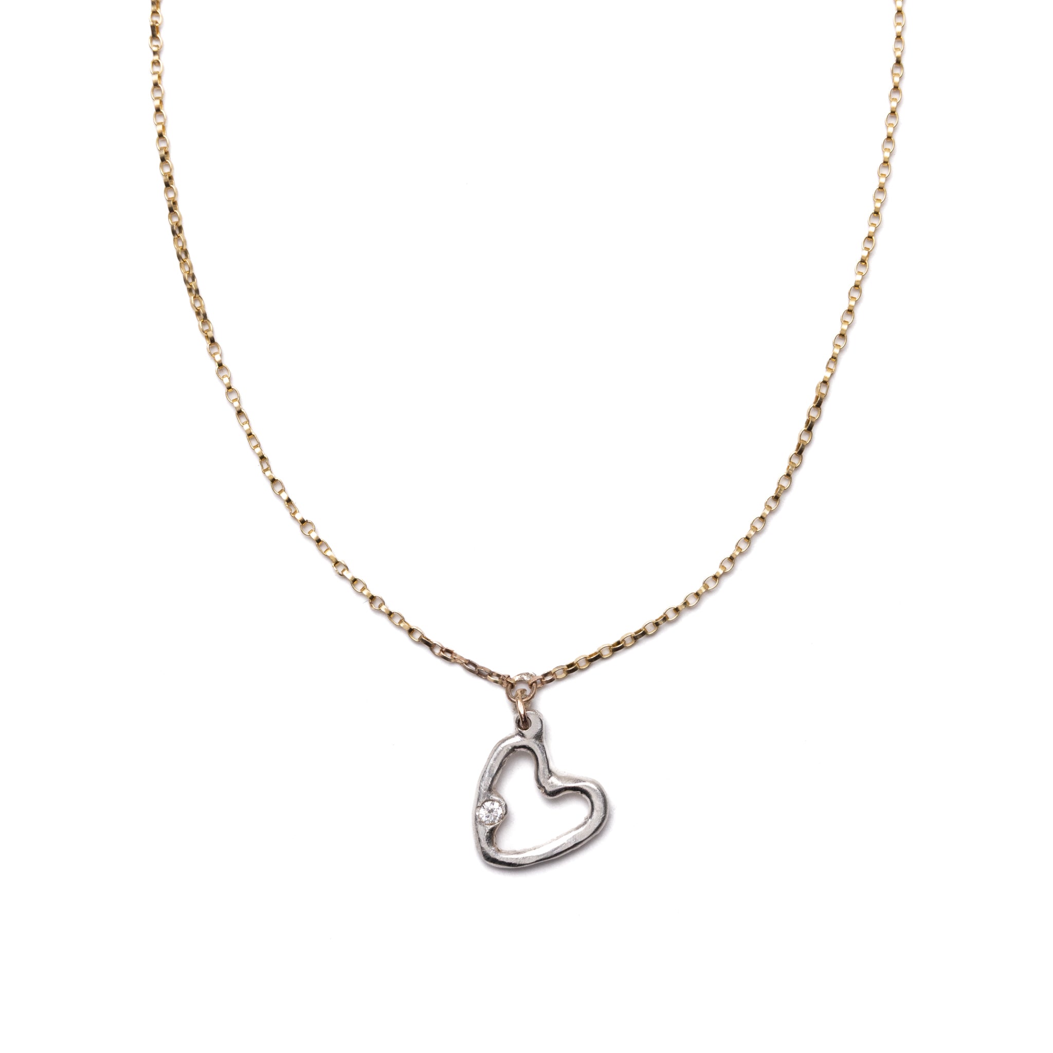 Mini Open Heart Necklace
