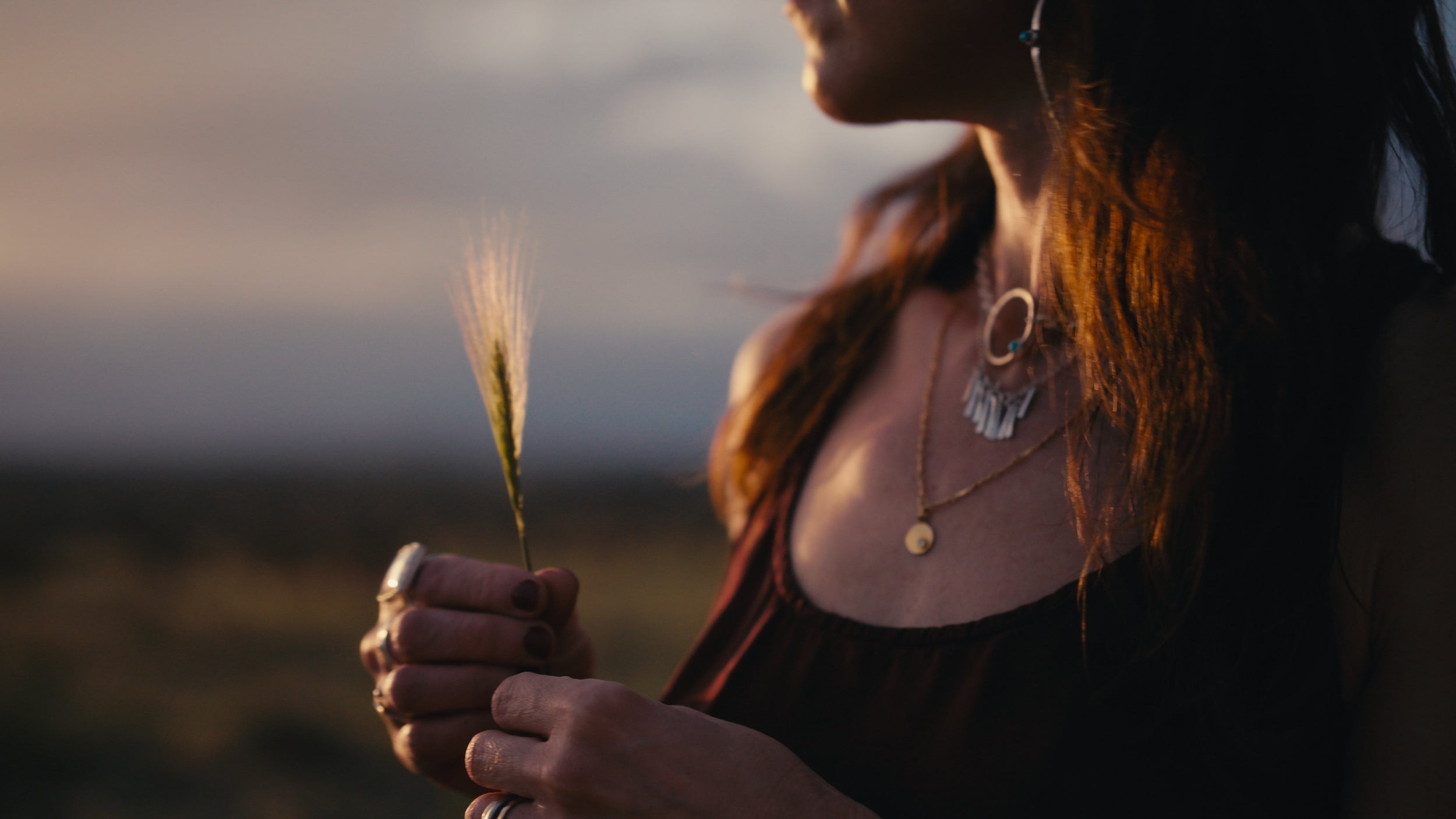 Aurora Hammered Fringe Necklace