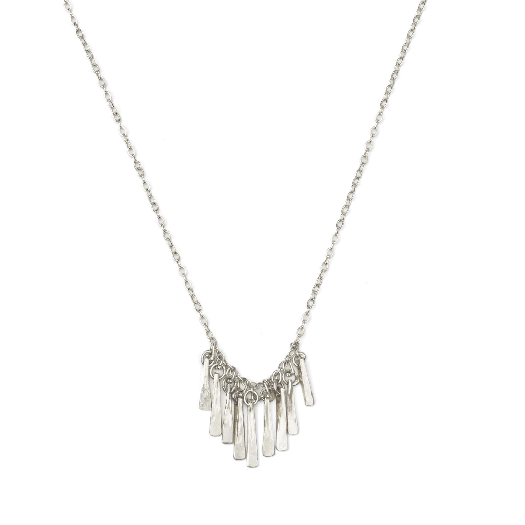 Aurora Hammered Fringe Necklace