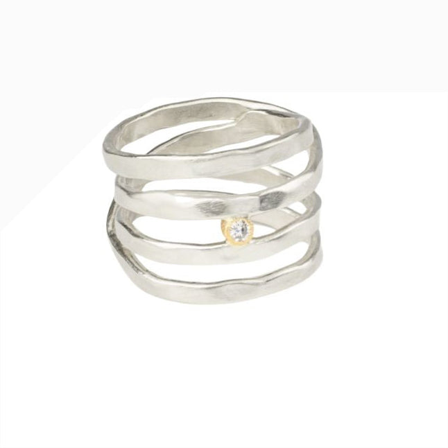 North Star Ring with Diamond