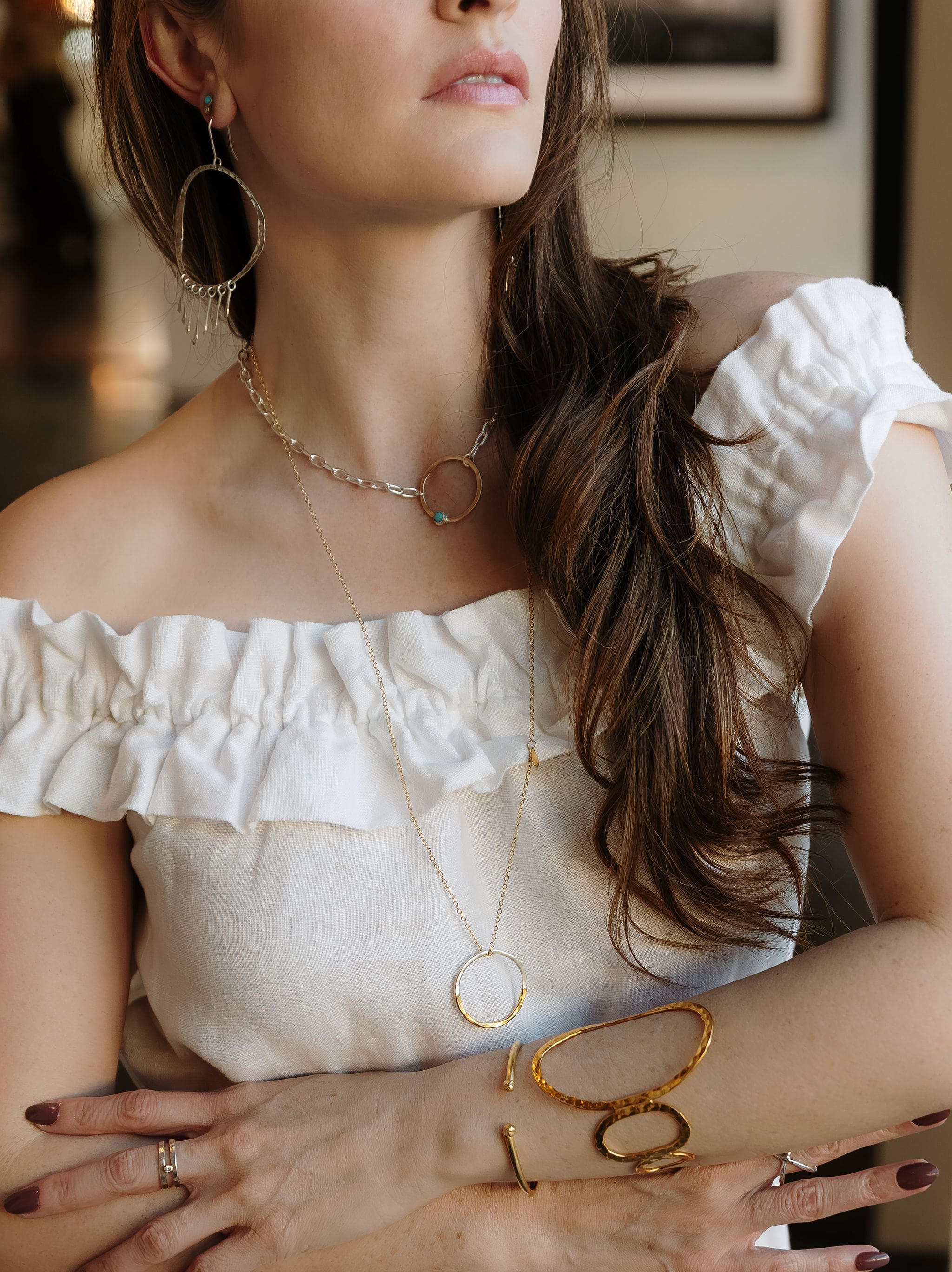 Fifth Star Circle Necklace