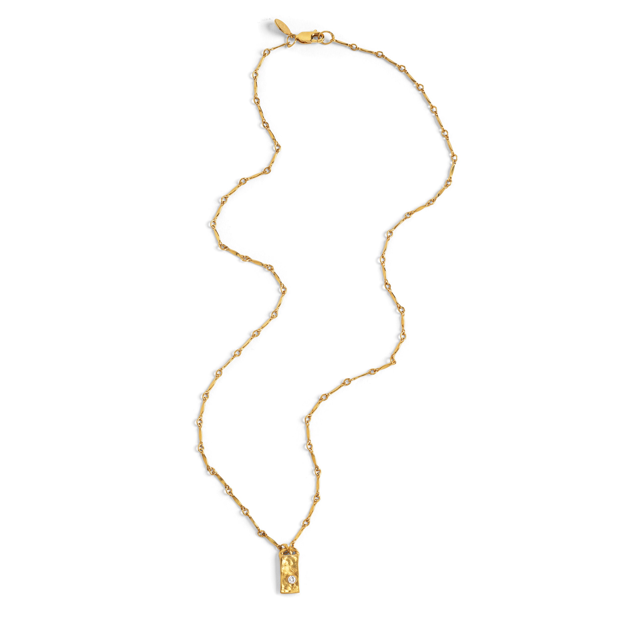Bar with Diamond Necklace - Cynthia Jones Jewelry