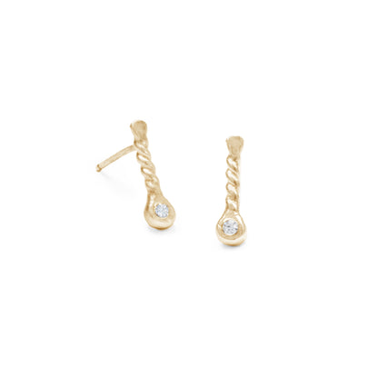 Braided Petal Drop Studs - Cynthia Jones Jewelry