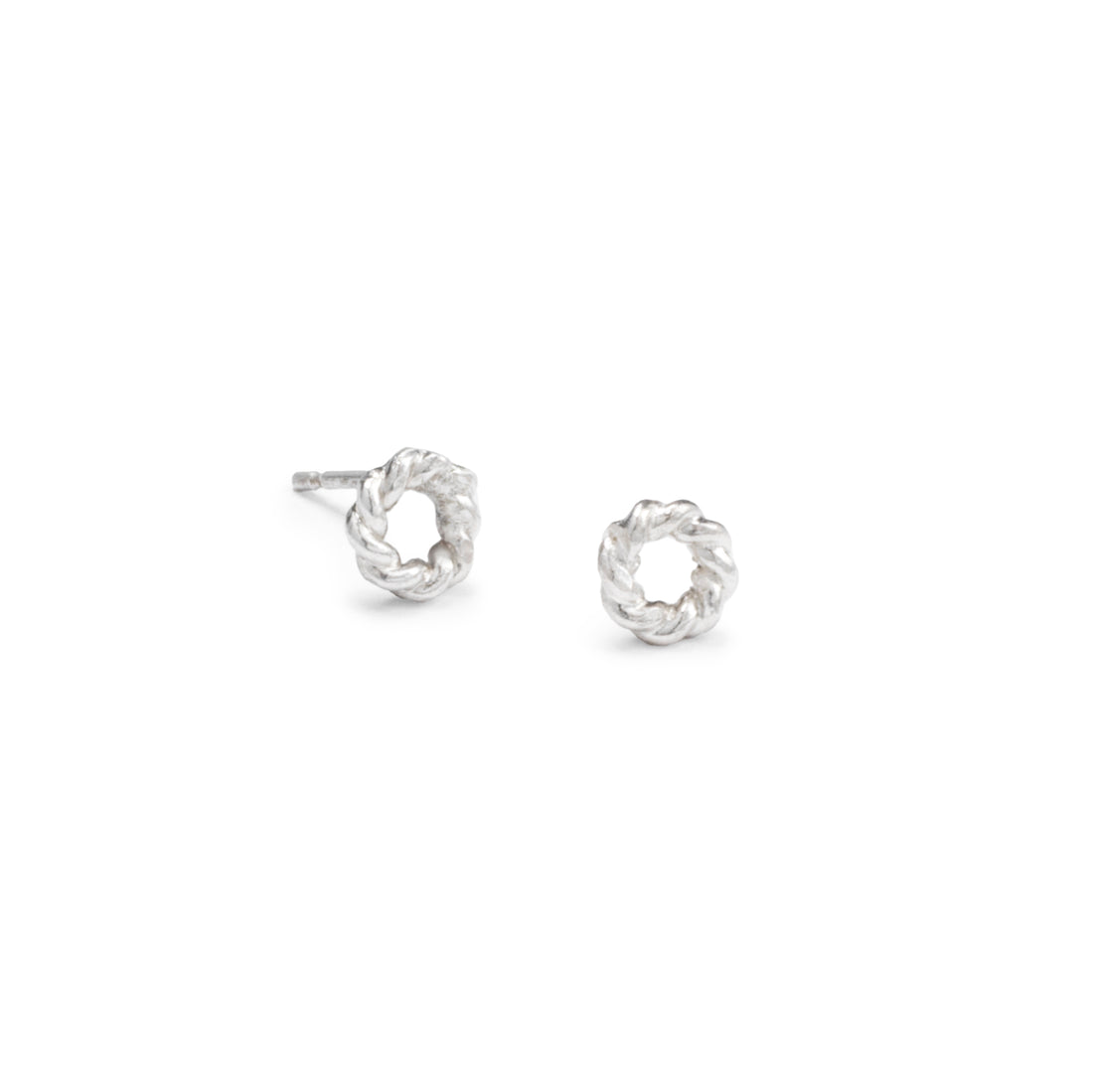 Braided Circle Studs - Cynthia Jones Jewelry