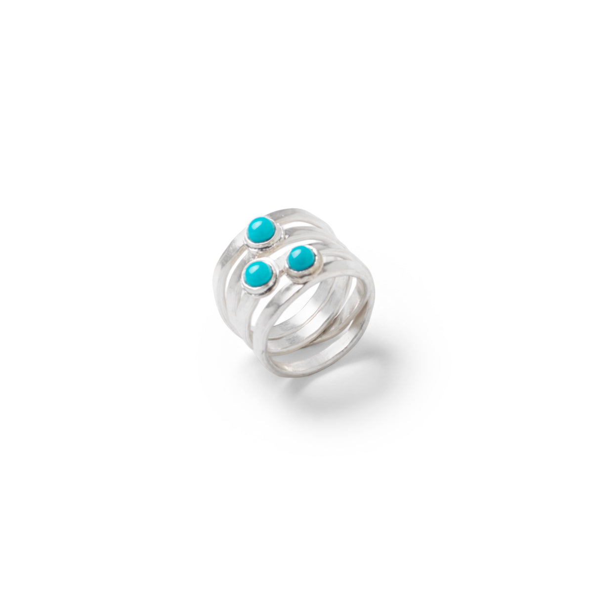Triple Turquoise Saturn Ring