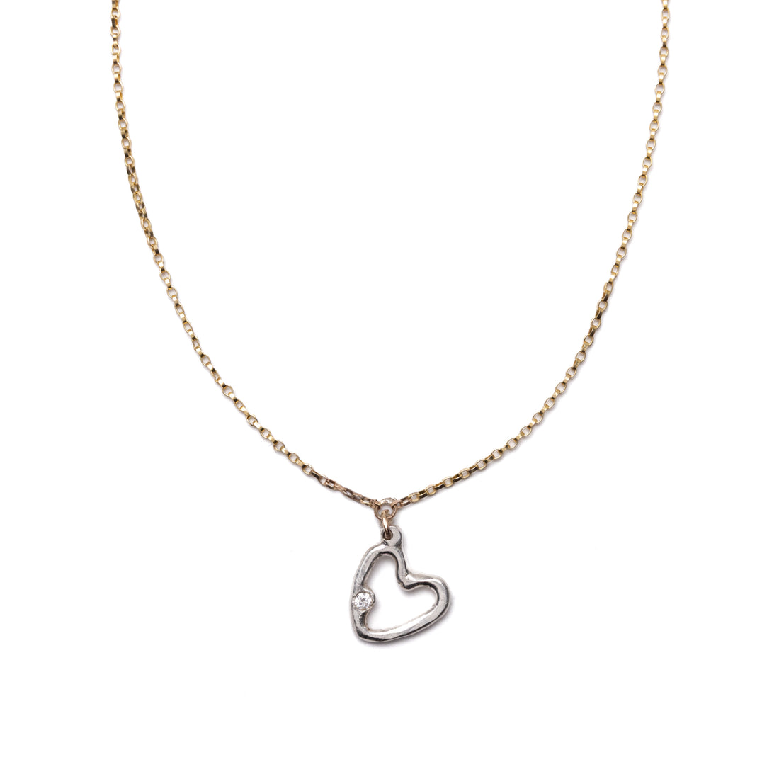 Mini Open Heart Necklace