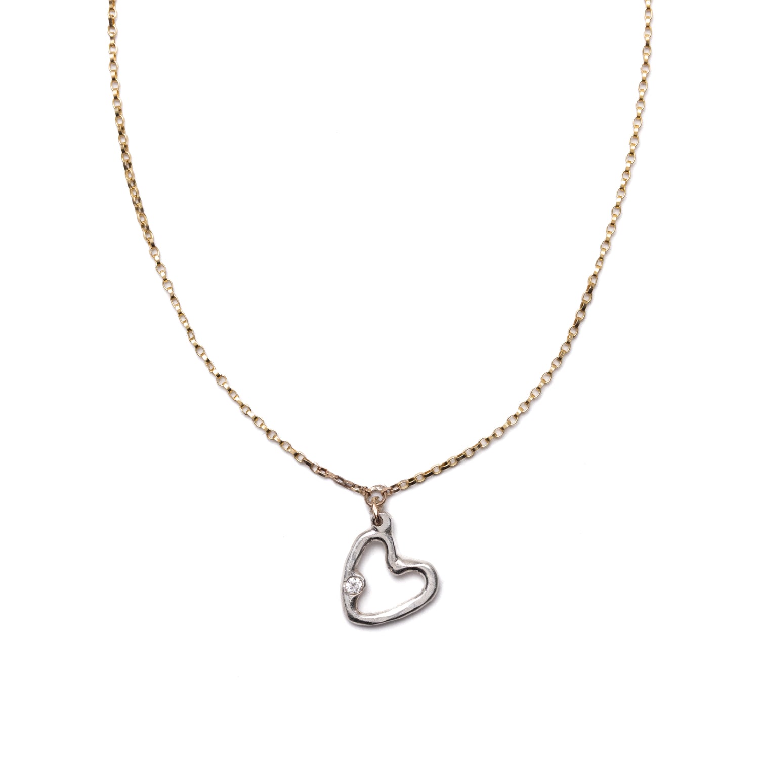 Mini Open Heart Necklace