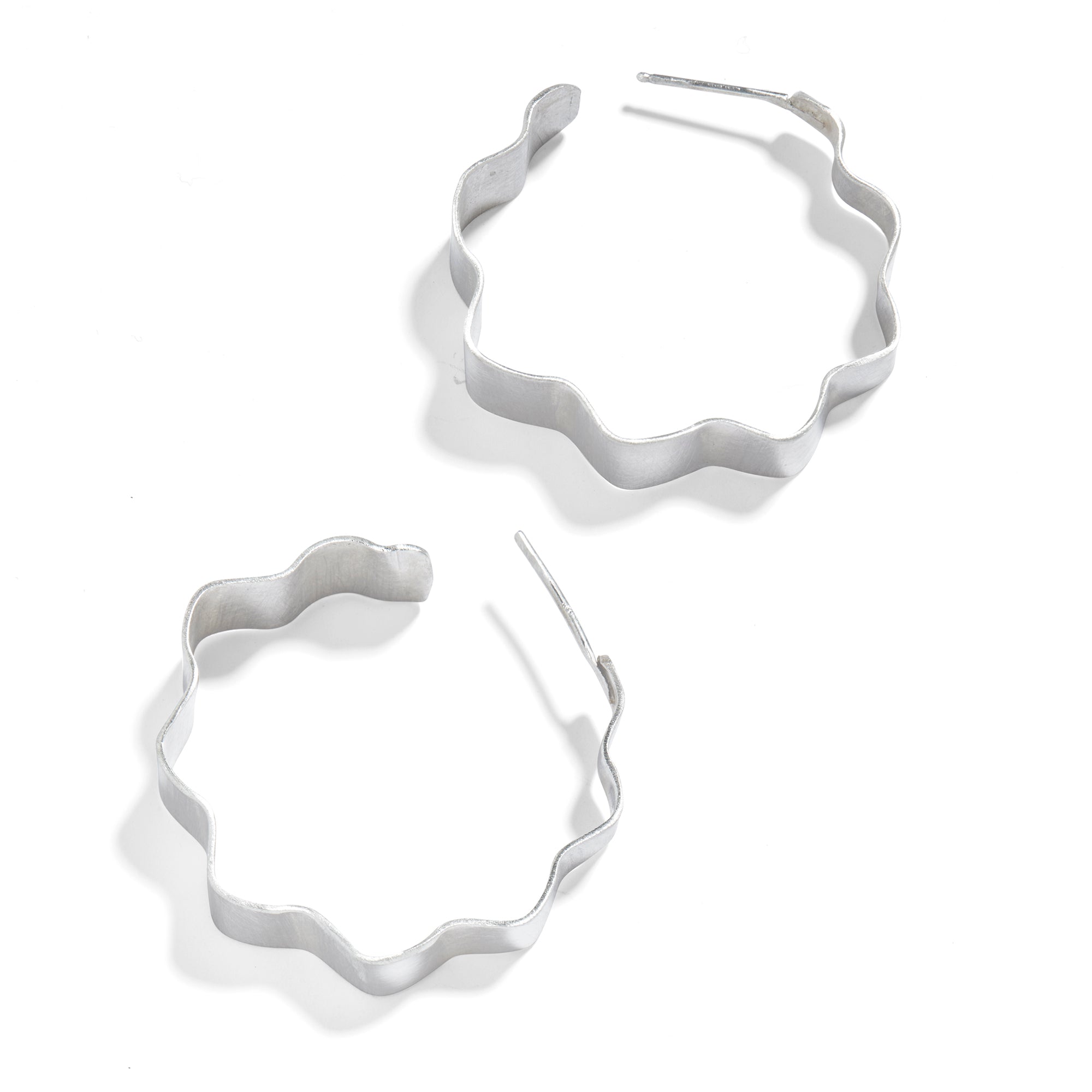 Crinkle Cut Hoops - Cynthia Jones Jewelry