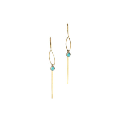 Cyllene Turquoise Dangling Earrings