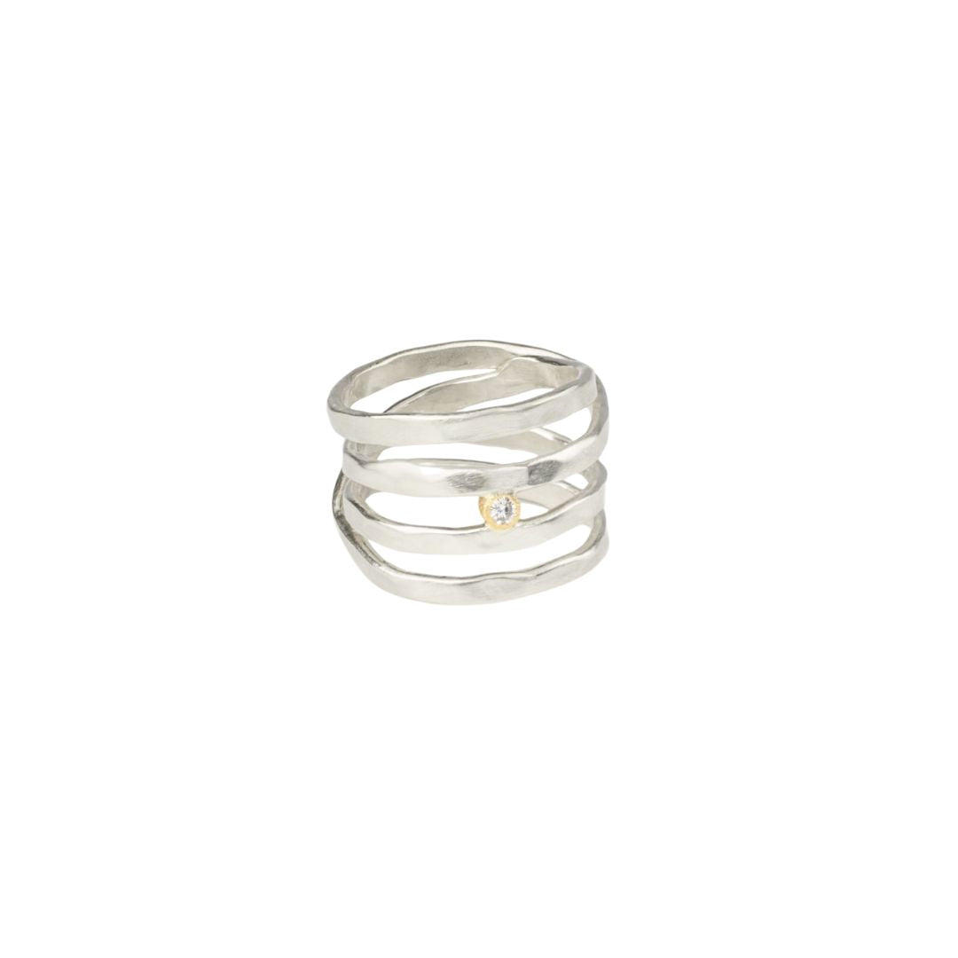 North Star Ring with Diamond