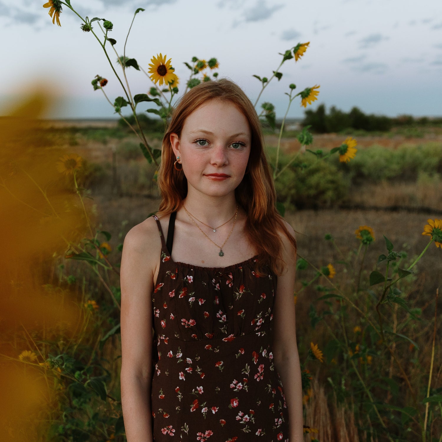 Mini Sunflower Necklace - Cynthia Jones Jewelry