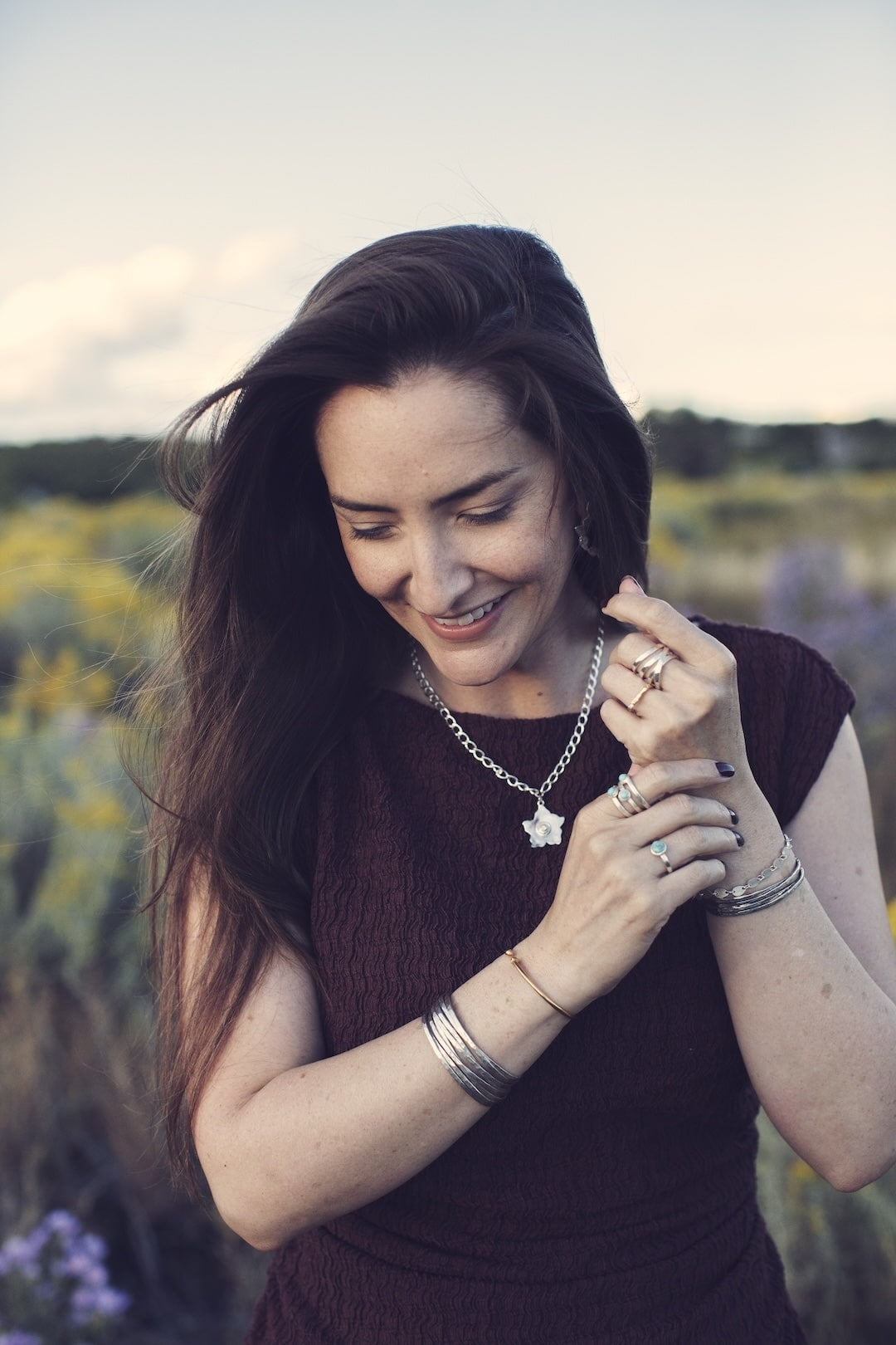 Desert Bloom Pendant Necklace with Diamond