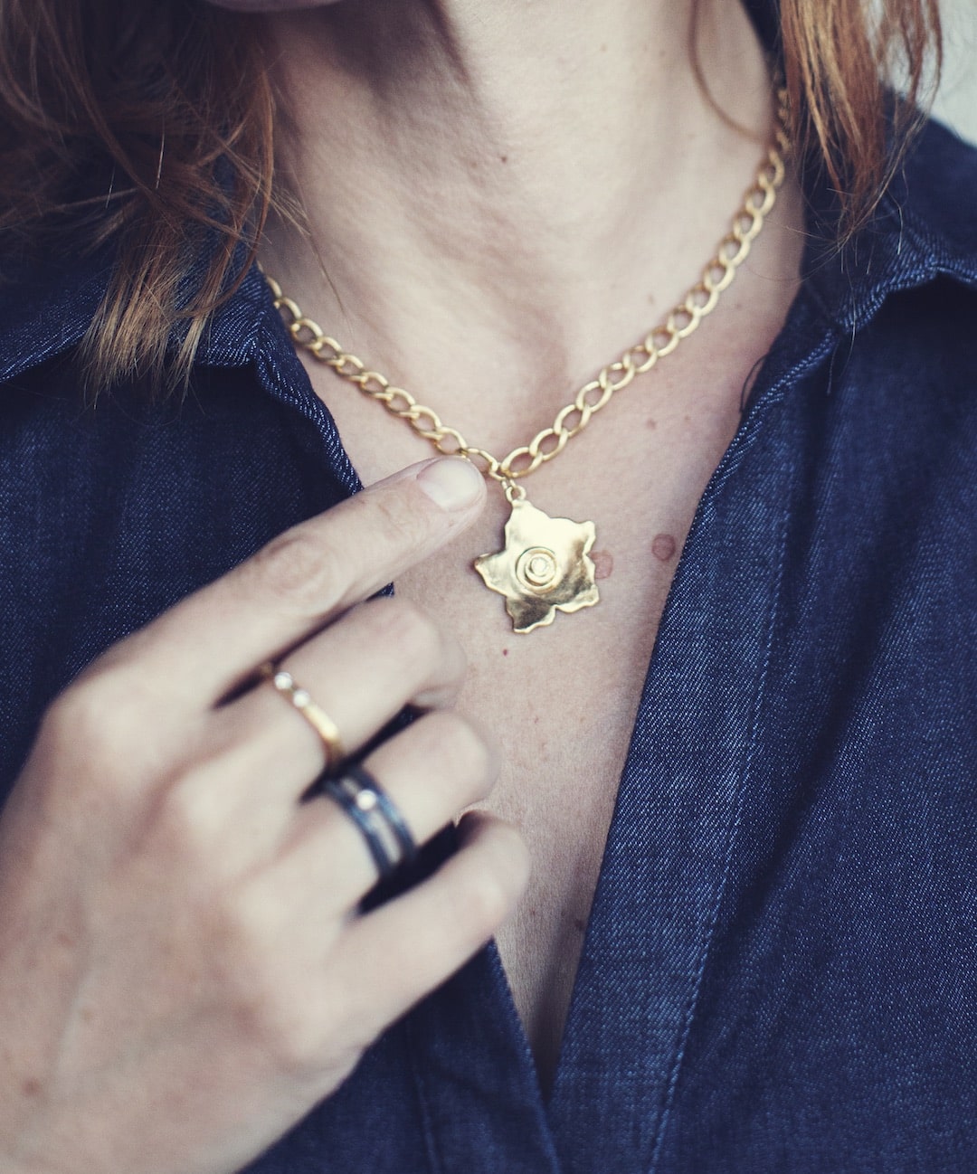 Desert Bloom Pendant Necklace with Diamond