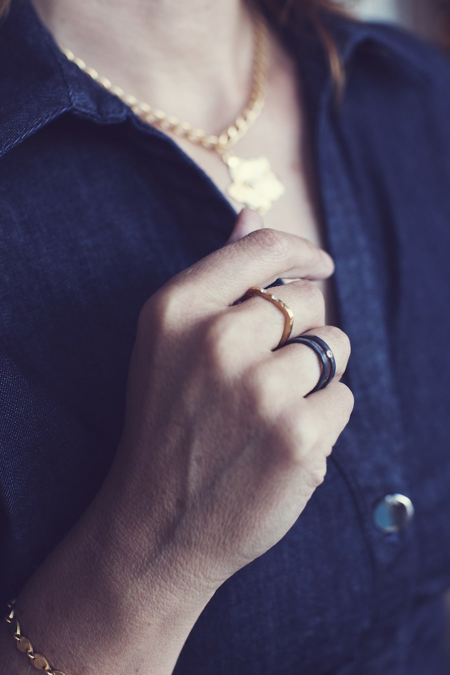 Mirage Square Ring with Diamonds