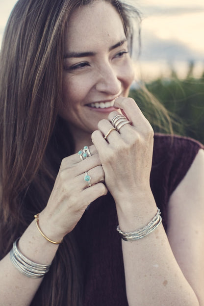 Mirage Square Ring with Diamonds