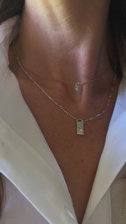 Bar with Diamond Necklace