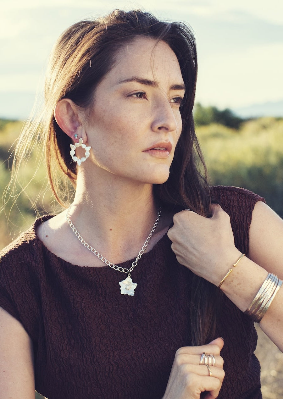 Desert Bloom Pendant Necklace with Diamond