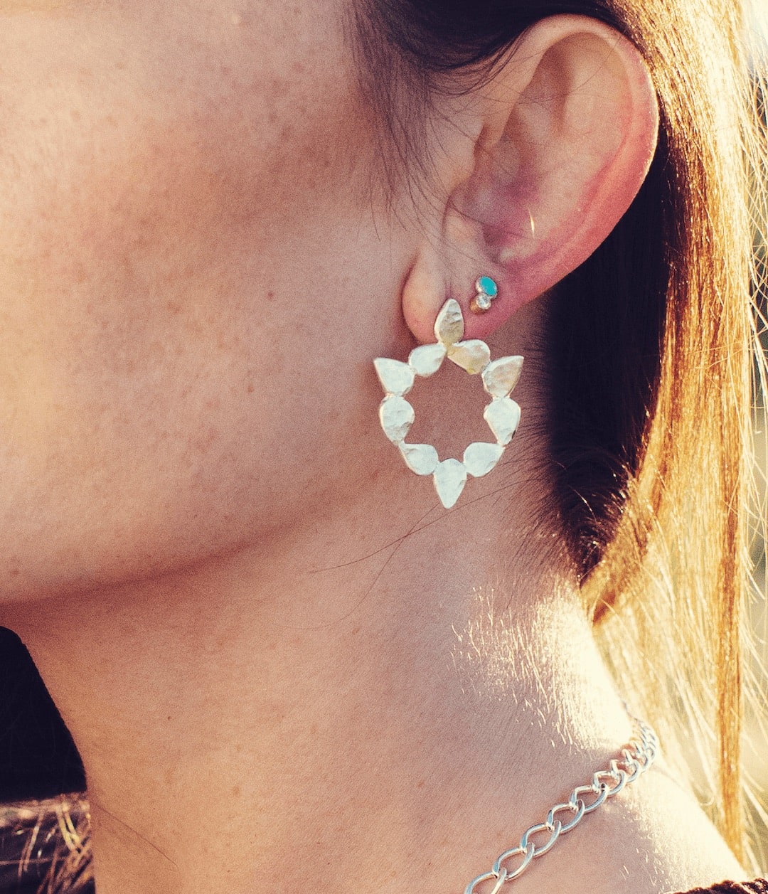 Rose Dune Statement Studs