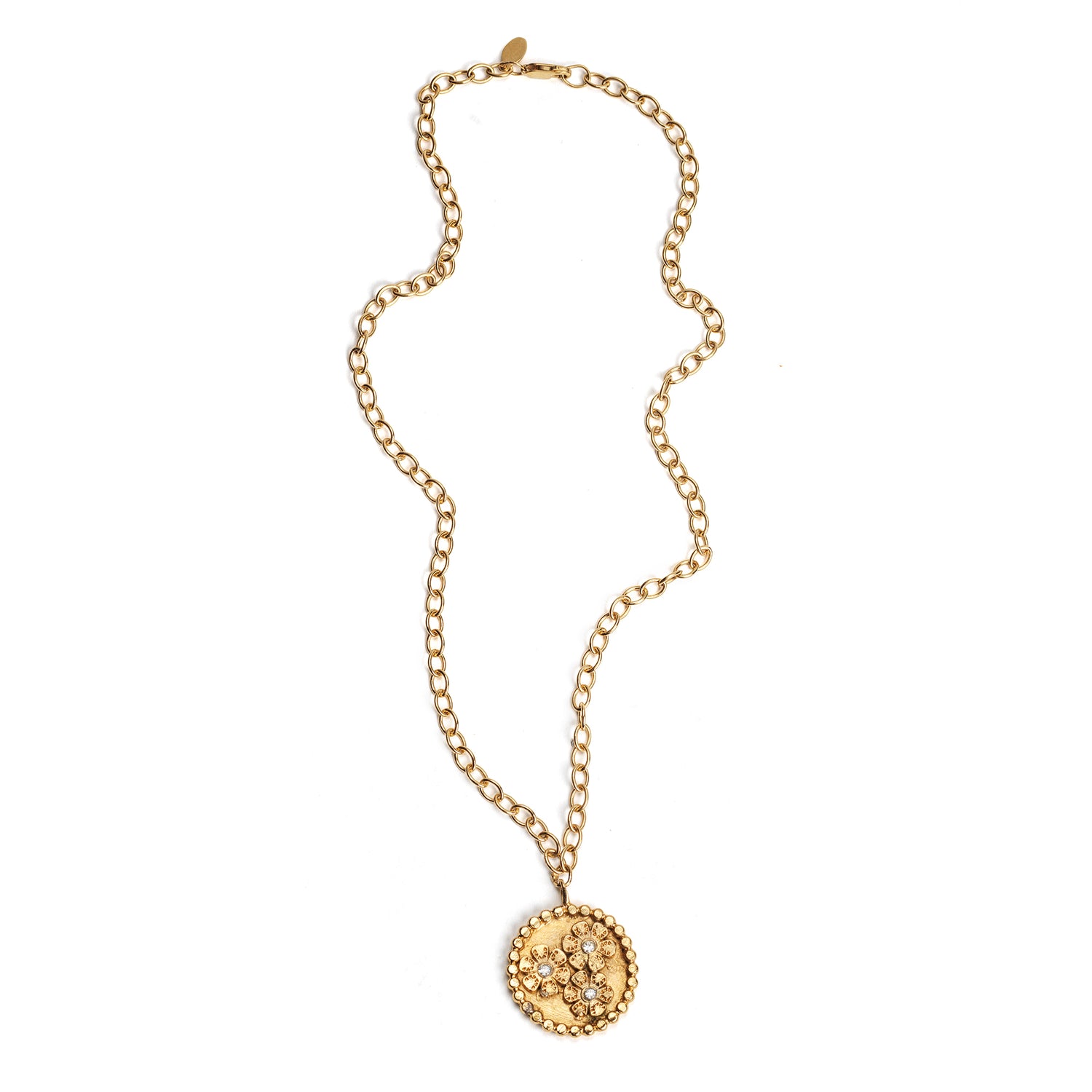 The Sunflower Medallion Necklace - Cynthia Jones Jewelry