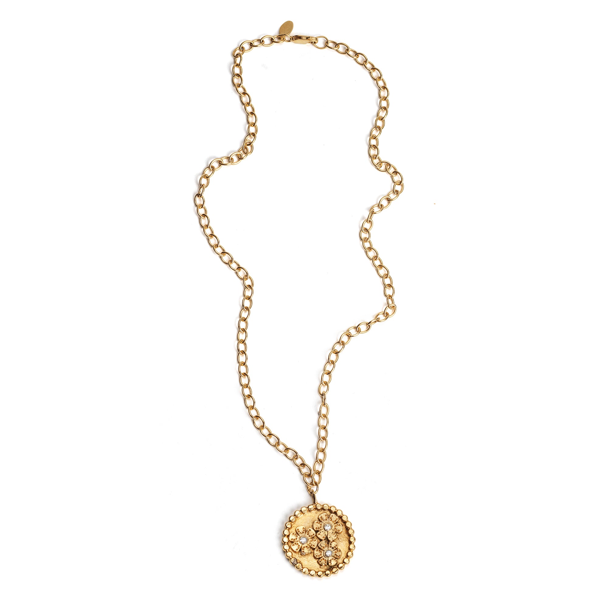 The Sunflower Medallion Necklace - Cynthia Jones Jewelry